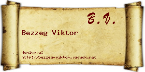 Bezzeg Viktor névjegykártya
