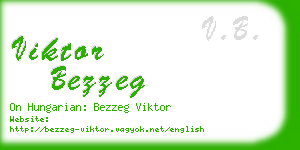 viktor bezzeg business card